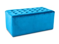 PUF LORI 2 VELVET TURKUS BLUVEL 85