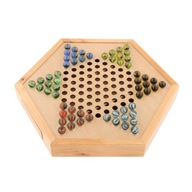 Chinese Checkers with 60pcs Drawer Glass Marbles