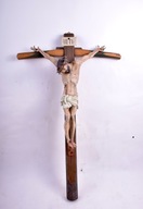 Chrystus na krzyżu II poł XX wieku 80x50 cm