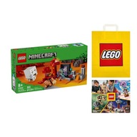 LEGO MINECRAFT #21255 - Zasadzka w portalu do Netheru +Torba +Katalog 2024