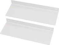 Półki 2szt metalowe białe 40 x 14 x 4 cm