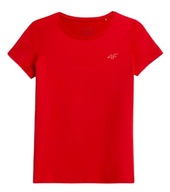 T-shirt damski 4F TSDF352 sportowy czerwony L