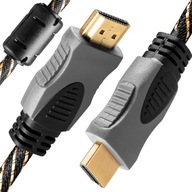 KABEL HDMI 2.0 PRZEWÓD HIGH SPEED 48bit TV MONITOR PC 3D 4K FHD FILTR 10m