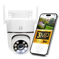 KÜLTÉRI FORGATHATÓ IP KAMERA WiFi 3MPx 4xZOOM Alkalmazás, Érzékelés