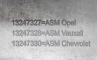 maska 13147327 OPEL ZAFIRA B LIFT