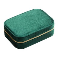 Pudełko do przechowywania biżuterii Eleganckie etui na kolczyki Pielęgnacja biżuterii zielone