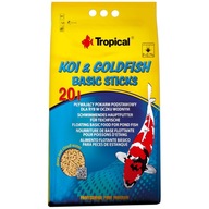 Tropical Koi&Goldfish Basic Sticks 20L Pokarm