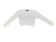 Detský sveter BECKARO biely XS 152 cm