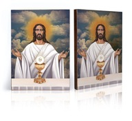 Ikona religijna Jezus Chrystus - Najwyższy Kapłan - A - 10,5 cm x 14 cm