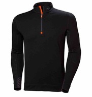 Koszulka termo Helly Hansen Lifa Merino Zip Black