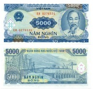 WIETNAM 5000 DONG 1991 P-108 UNC