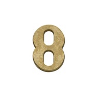 Číslice na dvere čísla číslice 12cm mosadz NATUR