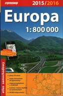 EUROPA ATLAS SAMOCHODOWY 1 : 800 000 - 2015/2016