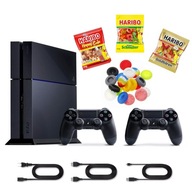 KONSOLA PLAYSTATION 4 / SONY PS4 500GB + 2 PADY + OKABLOWANIE - KOMPLET