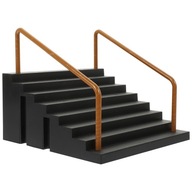 MINI SKATEPARK PALCOWY DLA DZIECI Z CZARNYMI, PLASTIKOWYMI RAMPAMI