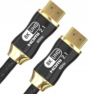 Kabel HDMI 2.1 High Speed 8K 60Hz 4k 120Hz UHD 1m