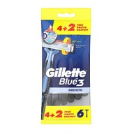 GILLETE BLUE 3 SMOOTH 6szt Maszynka do golenia wor