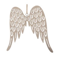 Anjelské krídla, kovová dekorácia zlatá