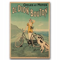 Plagát vintage Bicykel Dion Bouton 60x85 cm
