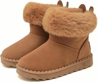 Dziecięce buty śniegowe zimowe botki ciepłe wygodne pluszowe r. 35
