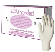 Rukavice jednorazové latexové rukavice biele nepudrované r. XL 100 ks