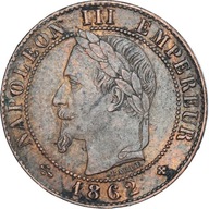 Moneta, Francja, Napoleon III, 1 Centime, 1862, St