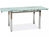 Rozkladací stôl GD-017 biela/chróm 110(170)x74cm SIG