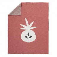 Fresk tkaná deka z organickej bavlny 80 x 100 cm ananás oker