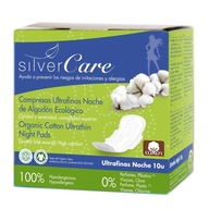 Silver Care ultratenké bavlnené nočné vložky s krídelkami z bavlny