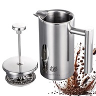 ZAPARZACZ DO KAWY TŁOKOWY STAL 1000ML FRENCH PRESS DZBANEK DO ZIÓŁ KAWIARKA