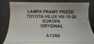 light right front TOYOTA HILUX VIII 15-20 original EUROPA
