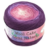 Włóczka Opus Natura Wool Cake 50008 wełna cieniowana ombre, 4 nitki, 700m