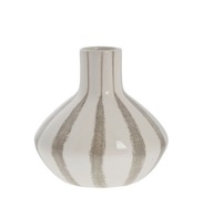 Lene Bjerre Váza Anivia 27 x 17 cm keramika krémová v pruhoch_OUTLET