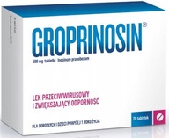 Groprinosin 500 mg Lek przeciwwirusowy 20tabletek