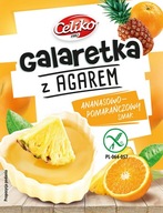 Bezglutenowa Galaretka z Agarem ananas-pomar.