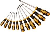 Wkrętaki Torx T8-T40 z otworem, 11 szt. CONDOR