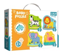 Puzzle Baby Zwierzątka na Safari 4w1 Trefl 2+
