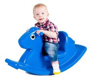 Little Tikes Konik Na Biegunach Niebieski 173950 BUJAK NA PLAC ZABAW ATESTY