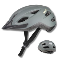 Kask rowerowy, rolki, deska obw.53-60cm + wbud. światło LED XLC BH-C32 241