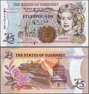 Guernsey - 5 funtów ND/1996 * P56c * Elżbieta II