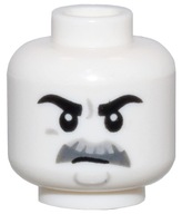 Lego Nowa Głowa Główka White wąsy col424 Detektyw col424 28621pb0188