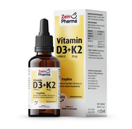 Vitamín D3 1000IU + K2 20 µg 25 ml Zein Pharma