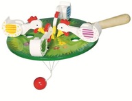 Gra zręcznościowa Zabawka dla dzieci Cztery dziobiące kury ziarno Goki