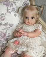 Reborn Baby Silicone bábika 48 cm Látkové telo
