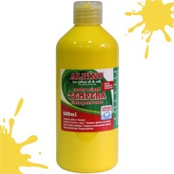 Farba do malowania w butelce Tempera plakatowa ALPINO kolor żółta 500ml