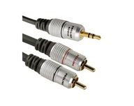 Kábel Pro-Link 9000080-10 minijack (3,5 mm) - 2x RCA (cinch) 10 m