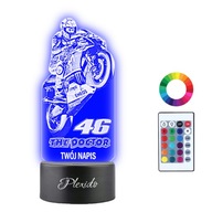 Lampka Nocna 3D LED Moto GP Valentino Rossi 46