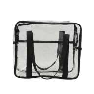 CLR BAG PVC WIELOFUNKCYJNA DUŻA, PRZEZROCZYSTA TOREBKA Z 7F