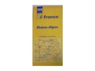 France Rhone Alpes mapa - praca zbiorowa