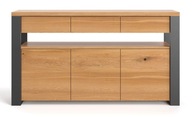 DSI-nábytok Moderná dubová drevená komoda HYLDE 140 drevo masívny dub